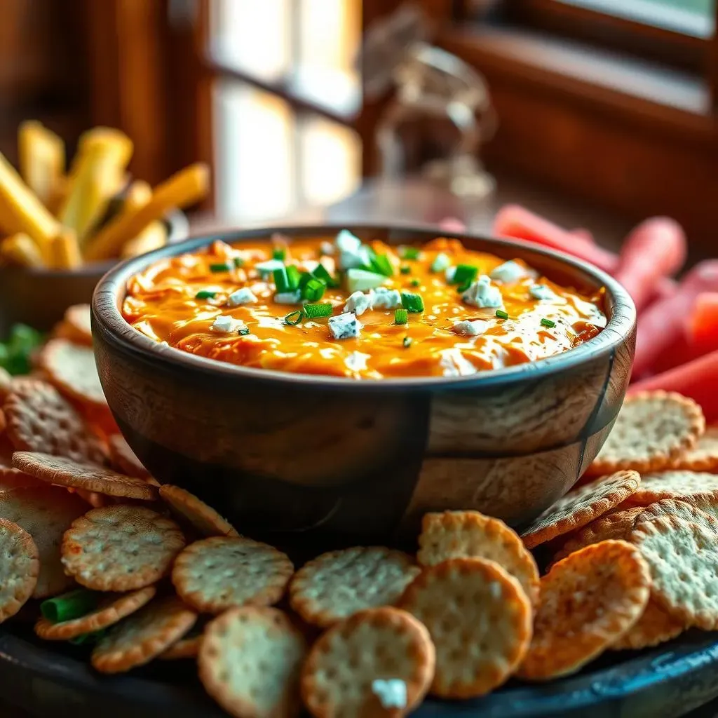 Making the Ultimate Buffalo Chicken Dip Appetizer